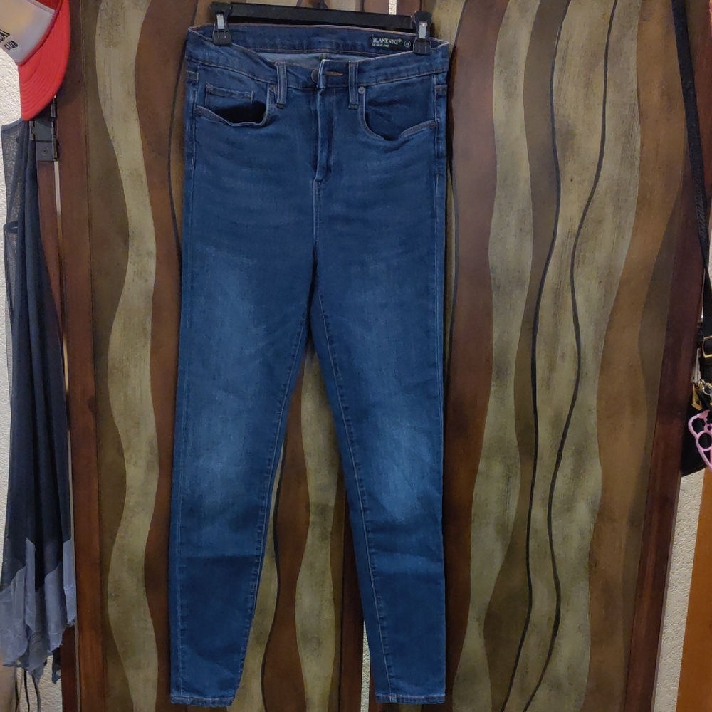 Blank NYC Women Skinny Jeans in Medium-Dark Blue Wash